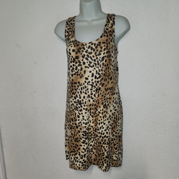The Arte by Zenana ** short shift/dress with animal print in size Large  NWOT - Picture 2 of 8